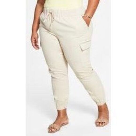 Tinseltown Trendy Plus Pull-on Drawstring-Waist Pants - Picture 1 of 3